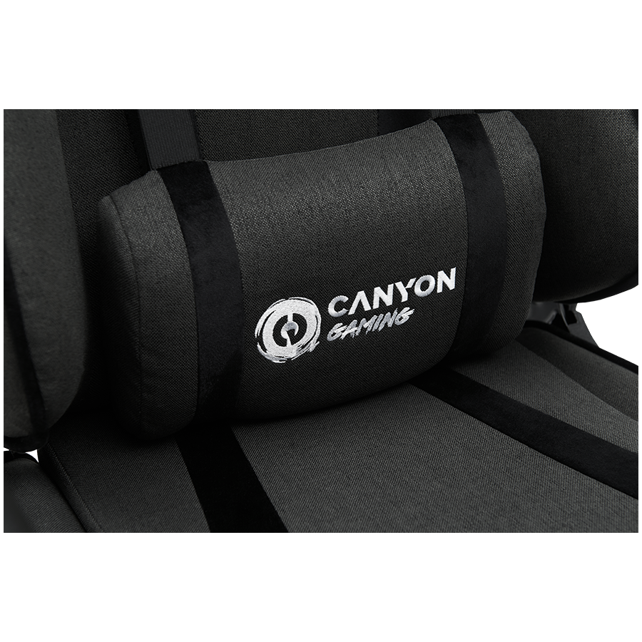 CANYON Fotel Gamingowy Crest FCH01 Tkanina Szary