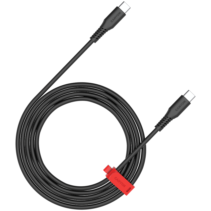 CANYON Kabel CC60SC C-C 60W 1.2m Czarny-1