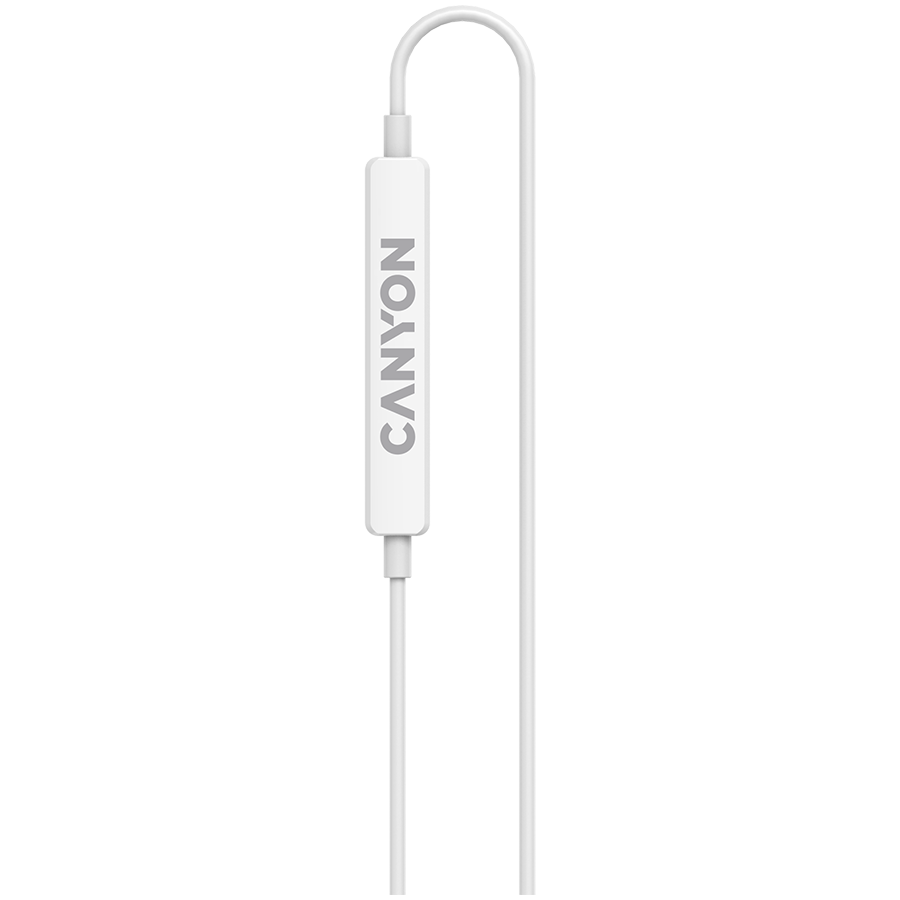 CANYON Słuchawki douszne SEP-6 HiRes Przewód USB-C Białe