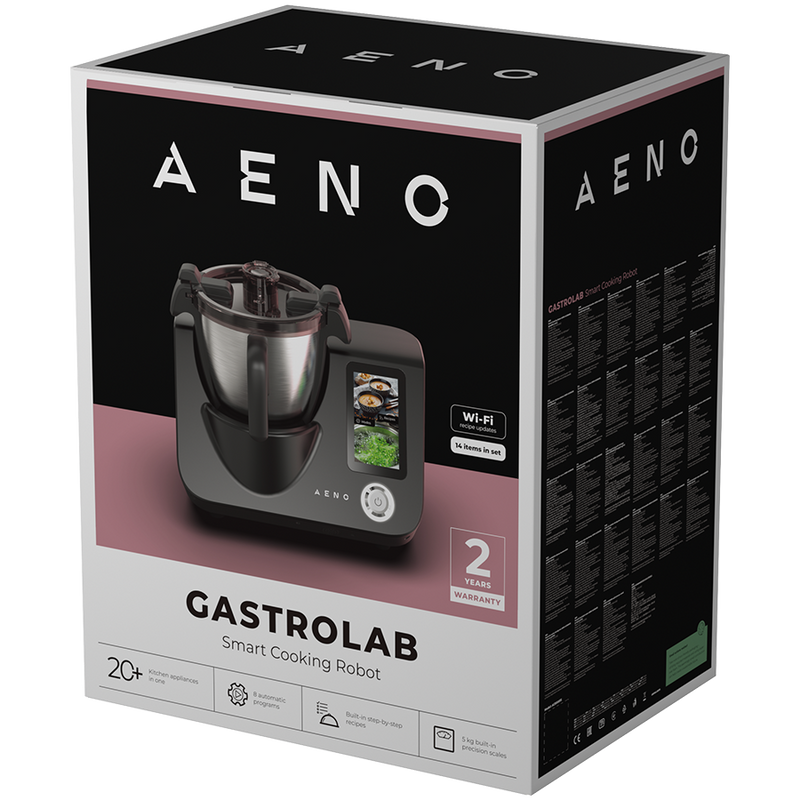 AENO CR1S Robot kuchenny Smart z przepisami 3.5L Ekran 5 Cali Czarny-2