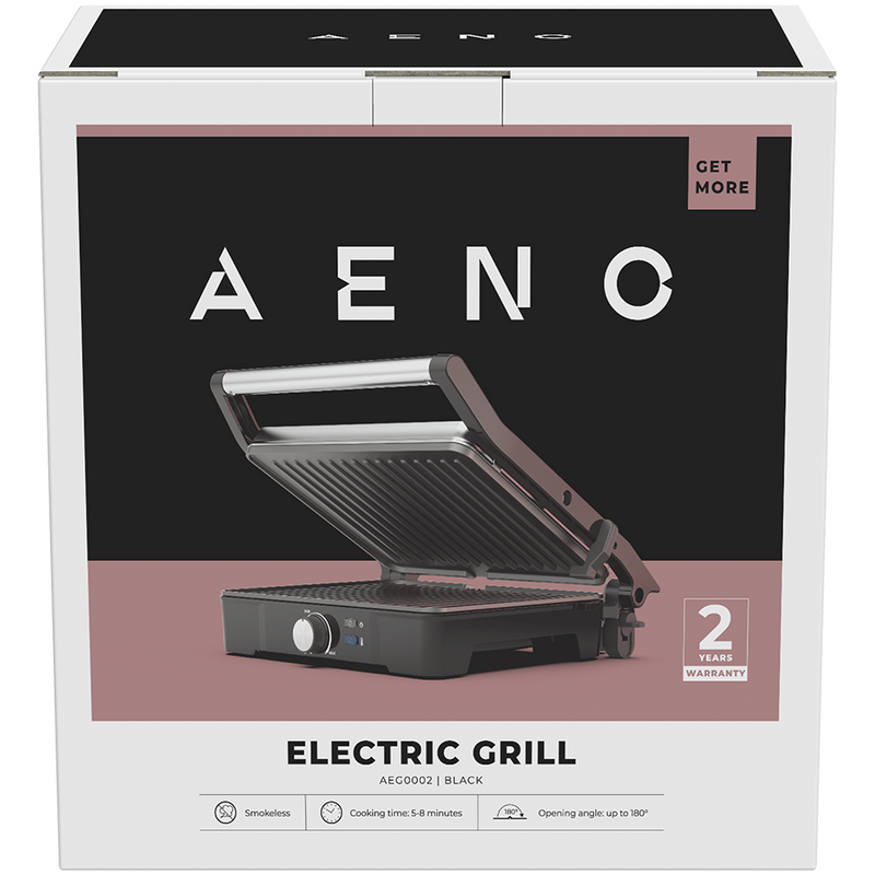 AENO EG2 Grill elektryczny 2000W Regulacja temperatury 290x234 Czarny-5