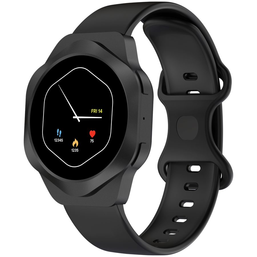 CANYON Smartwatch Hexagon 88 Rozmowy Bluetooth Czarny
