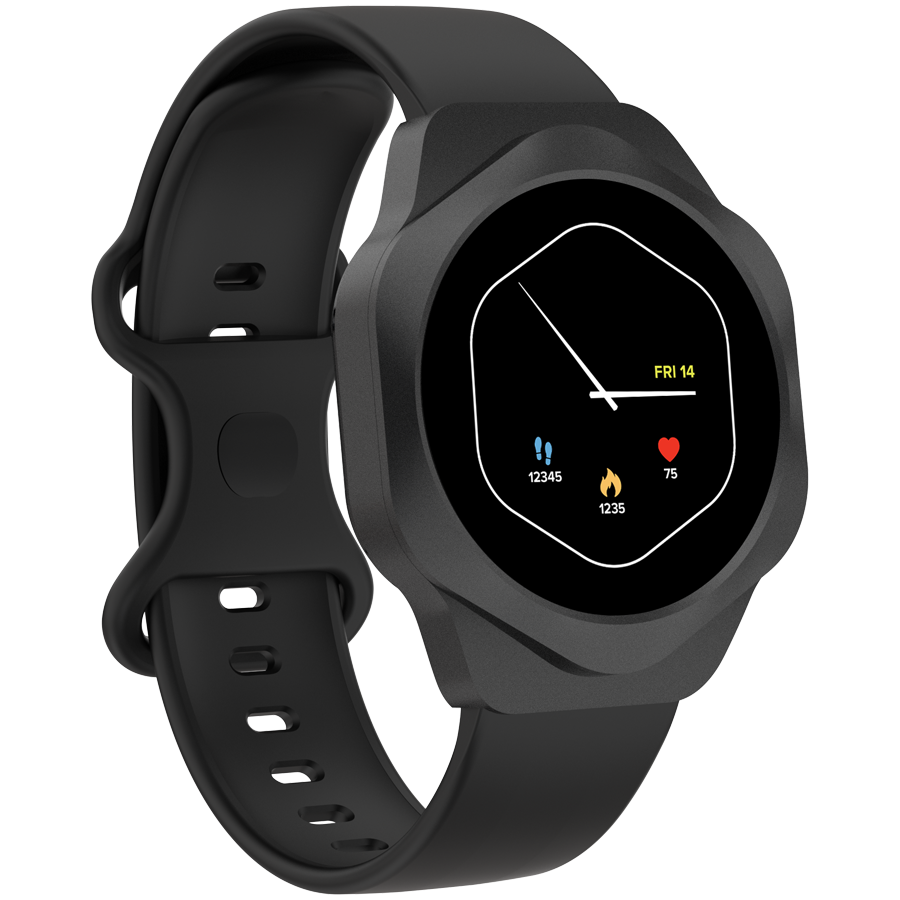 CANYON Smartwatch Hexagon 88 Rozmowy Bluetooth Czarny
