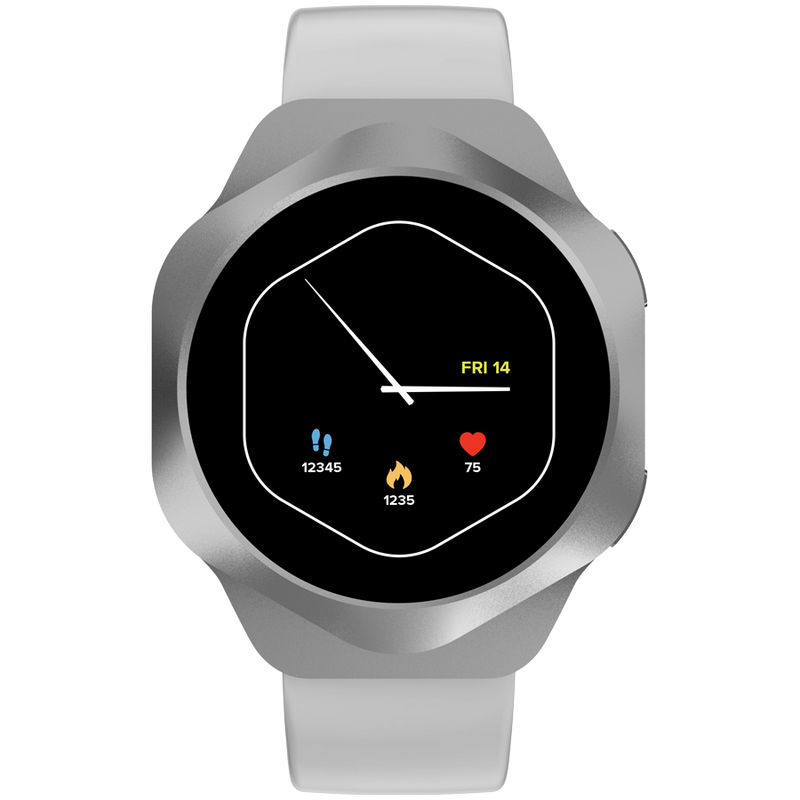 CANYON Smartwatch Hexagon 88 Rozmowy Bluetooth Srebrny-1