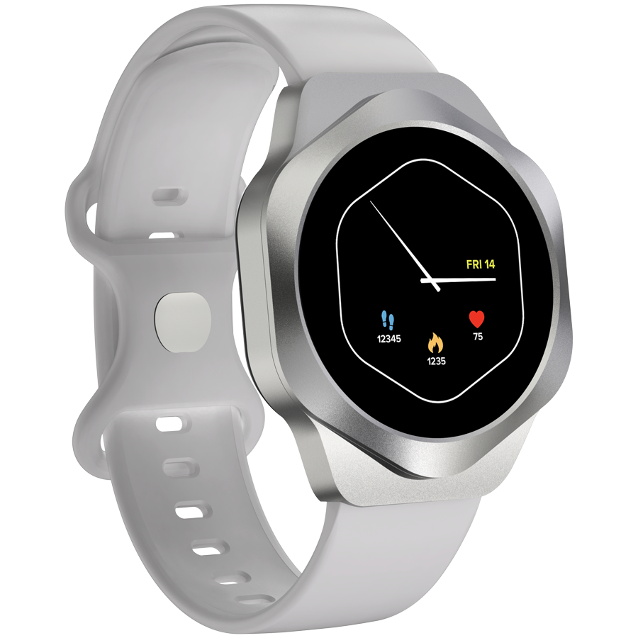 CANYON Smartwatch Hexagon 88 Rozmowy Bluetooth Srebrny-3