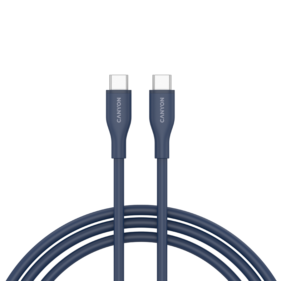 CANYON Kabel CC60SC10 C-C 60W 1m Silikonowy Granatowy