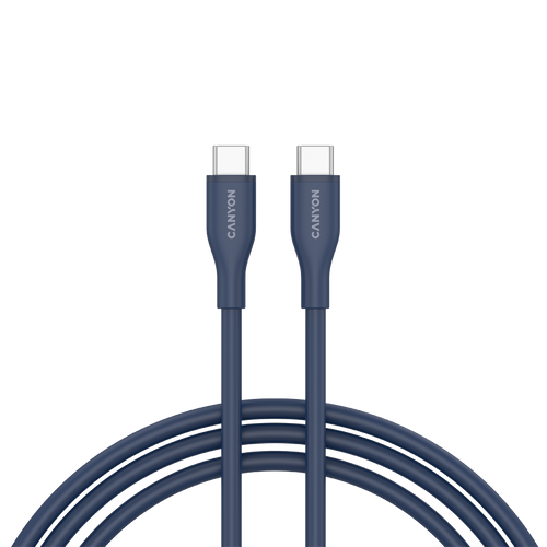 CANYON Kabel CC60SC10 C-C 60W 1m Silikonowy Granatowy
