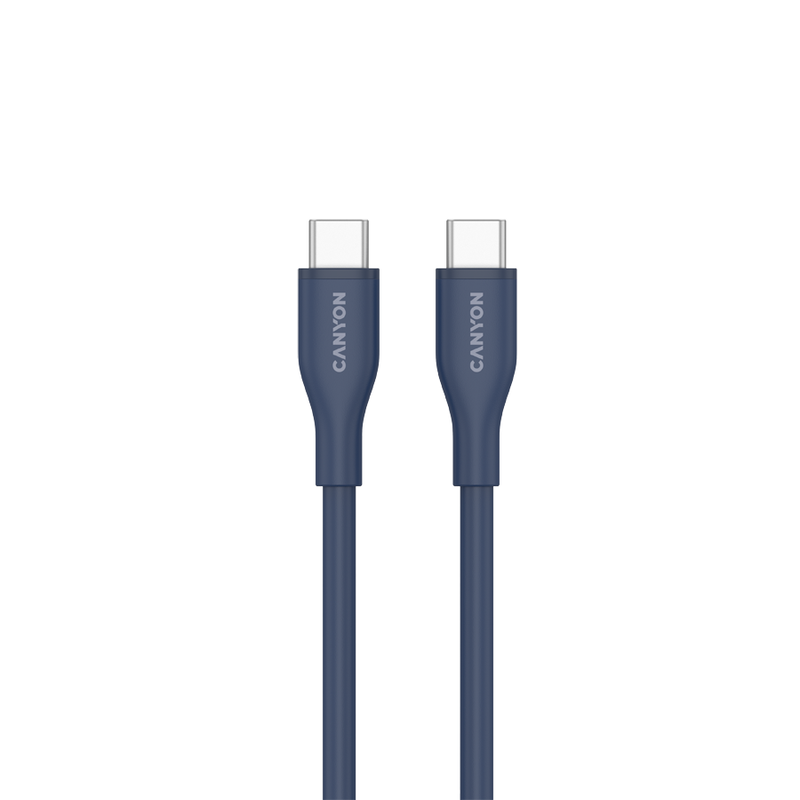 CANYON Kabel CC60SC10 C-C 60W 1m Silikonowy Granatowy