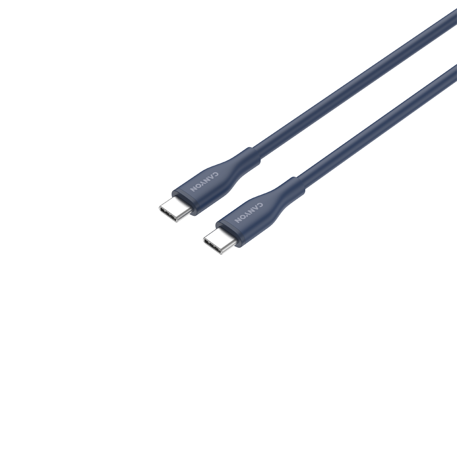 CANYON Kabel CC60SC10 C-C 60W 1m Silikonowy Granatowy
