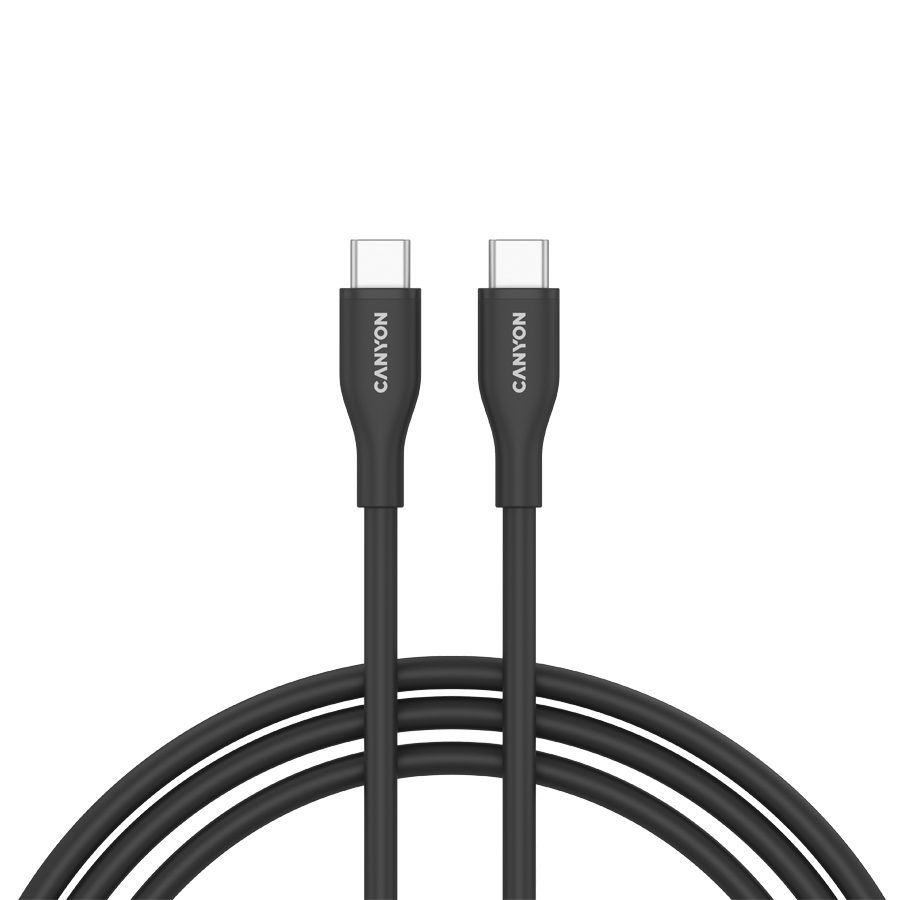 CANYON Kabel CC60SC10 C-C 60W 1m Silikonowy Czarny
