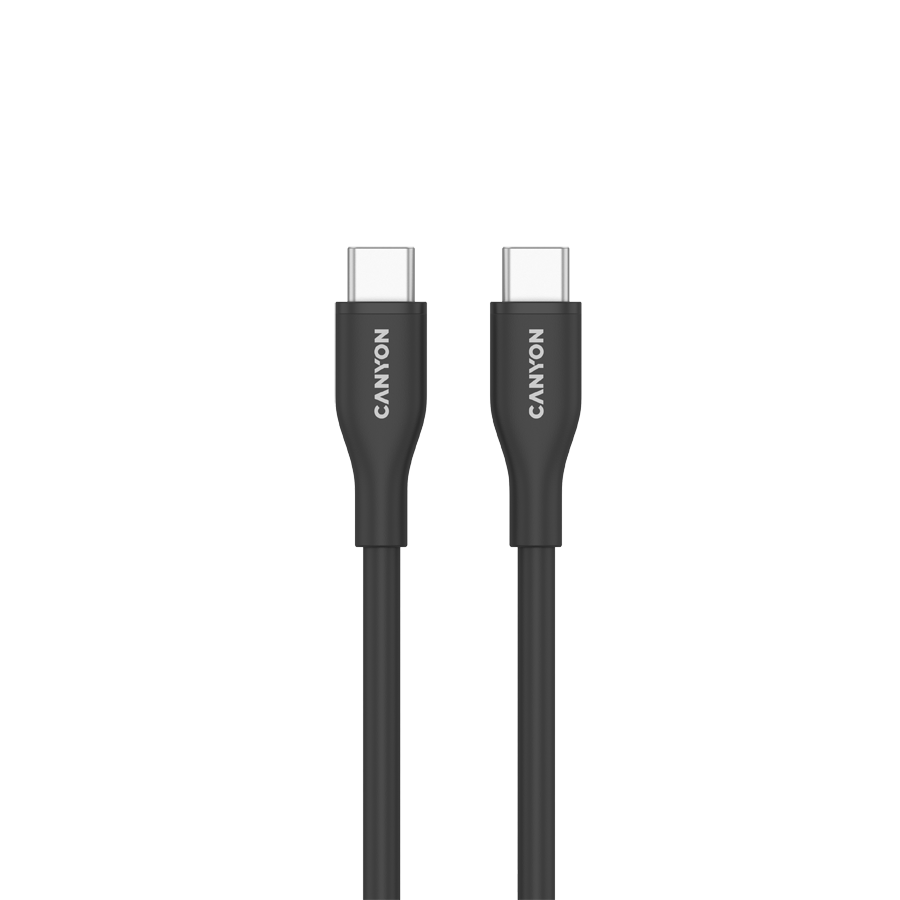 CANYON Kabel CC60SC10 C-C 60W 1m Silikonowy Czarny