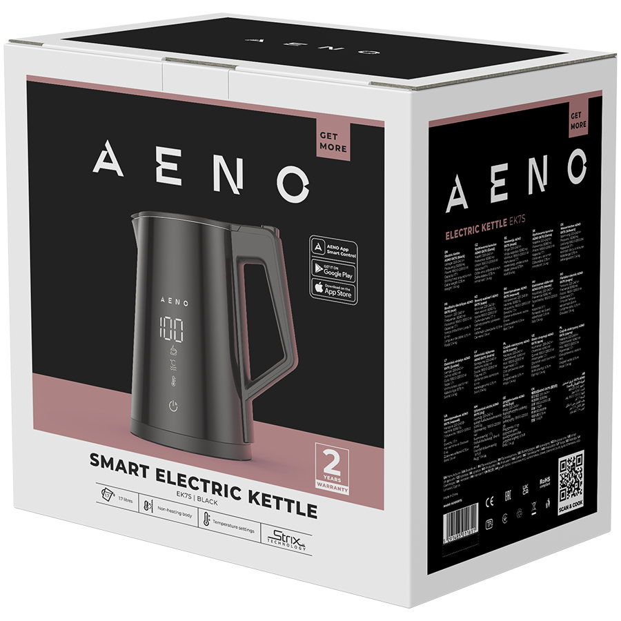 AENO EK7S Czajnik Smart 1.7L Regulacja temp. App + Głos Czarny-4
