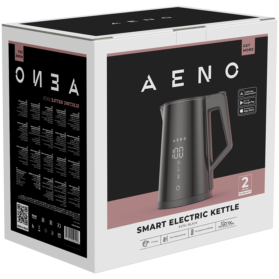 AENO EK7S Czajnik Smart 1.7L Regulacja temp. App + Głos Czarny-5