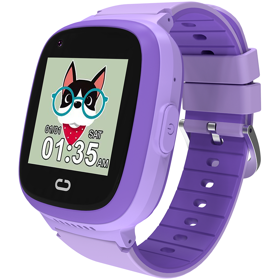 CANYON Smartwatch Sunny KW-48 4G GPS Gry Muzyka Fioletowy