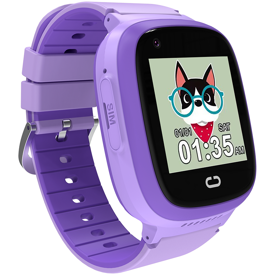 CANYON Smartwatch Sunny KW-48 4G GPS Gry Muzyka Fioletowy