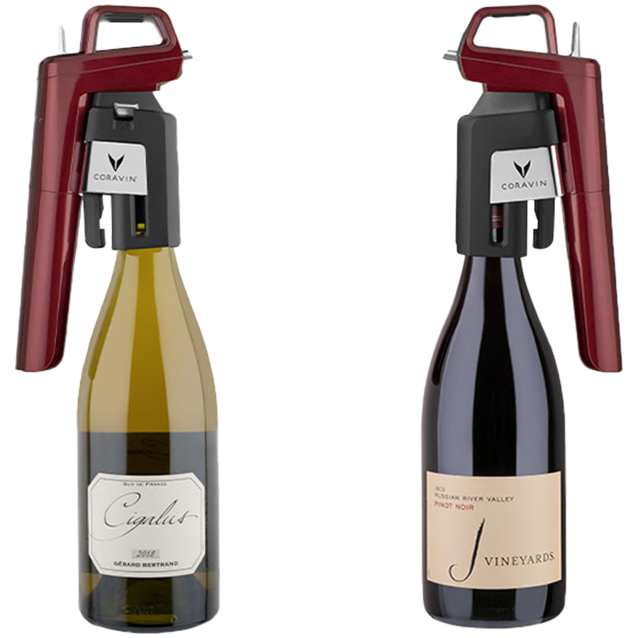 CORAVIN Timeless Six Plus, System do przechowywania wina, Burgundowy