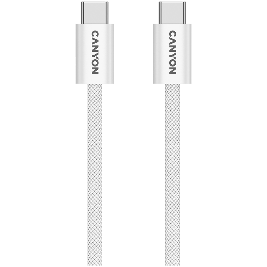 CANYON Kabel OnWire 60MG C-C 60W Magnes w oplocie 1m Biały-1