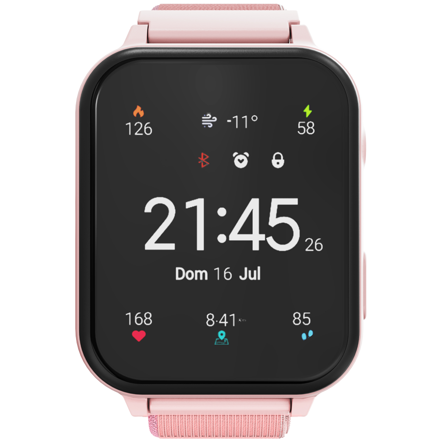 CANYON Smartwatch Alfie KW-37 MP3 Nauka i Zabawa Różowy