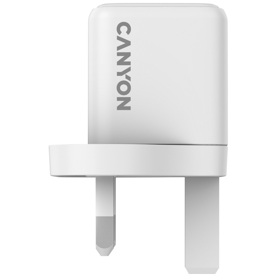 CANYON Ładowarka sieciowa CU20C GaN 20W 1xPD UK Biała