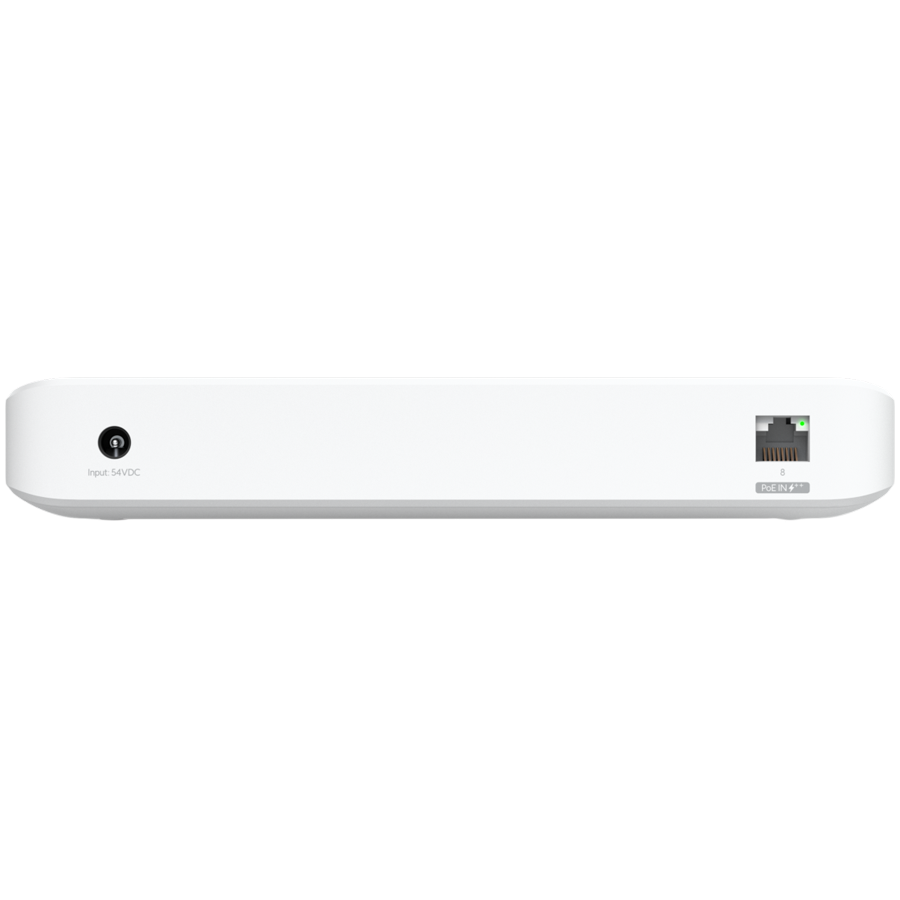 UBIQUITI UniFi Switch Ultra, 8 port, Layer 2, (7) GbE PoE+ output ports, (1) GbE PoE++ input port, 210W
