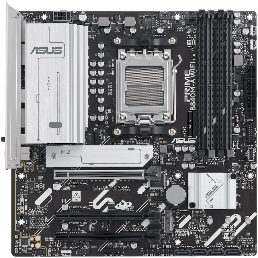 ASUS PRIME B840M-A WIFI mATX AM5 DDR5-2
