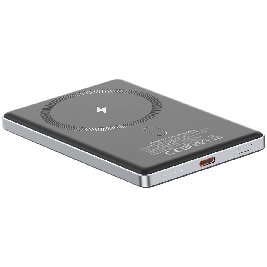 CANYON Powerbank OnPower 505 slim MagSafe 5000 mAh PD20W