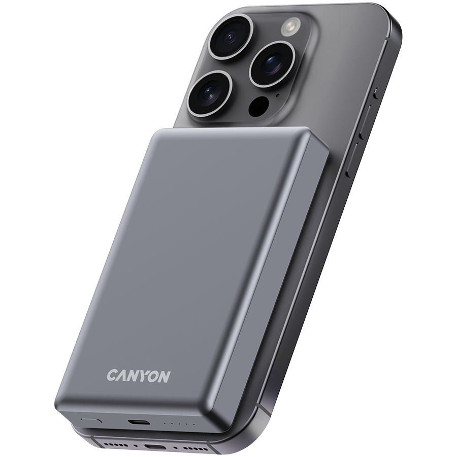 CANYON Powerbank OnPower 510 slim Magsafe 10000 mAh PD20W Beżowy