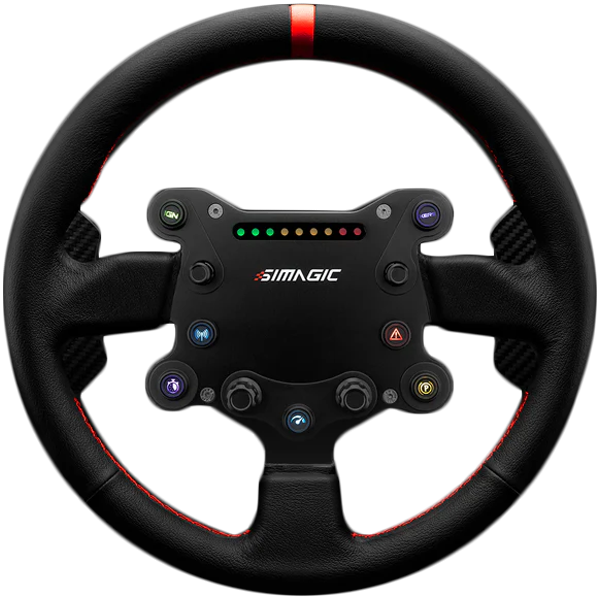 SIMAGIC Kierownica GT Sport 300mm, QR50, łopatki zmiany biegów, skóra, S201-1