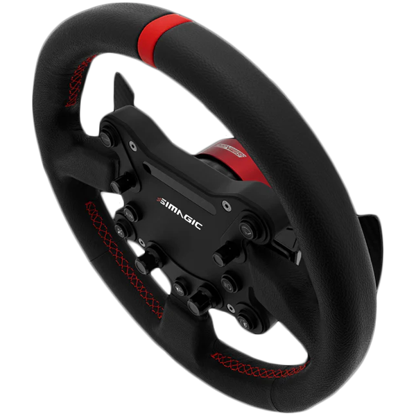 SIMAGIC Kierownica GT Sport 300mm, QR50, łopatki zmiany biegów, skóra, S201-2