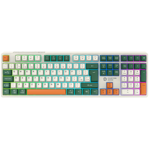 CANYON Klawiatura Gamingowa Shadder GKW-11 Mech RGB Bezprz. Biała