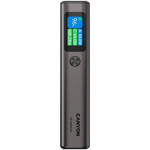 CANYON Powerbank OnPower 230 TFT 20000 mAh PD130W Grafitowy