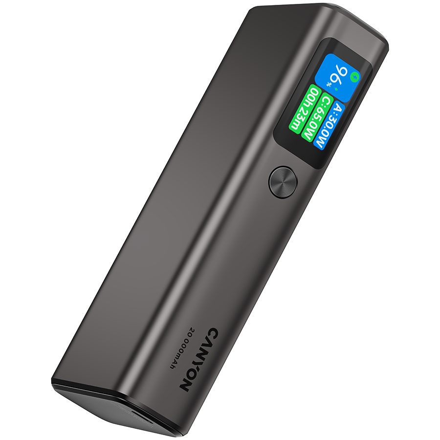 CANYON Powerbank OnPower 230 TFT 20000 mAh PD130W Grafitowy-4