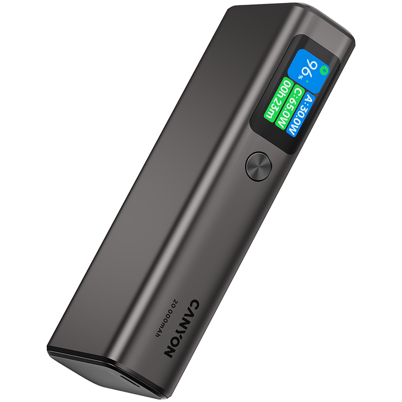 CANYON Powerbank OnPower 230 TFT 20000 mAh PD130W Grafitowy-4
