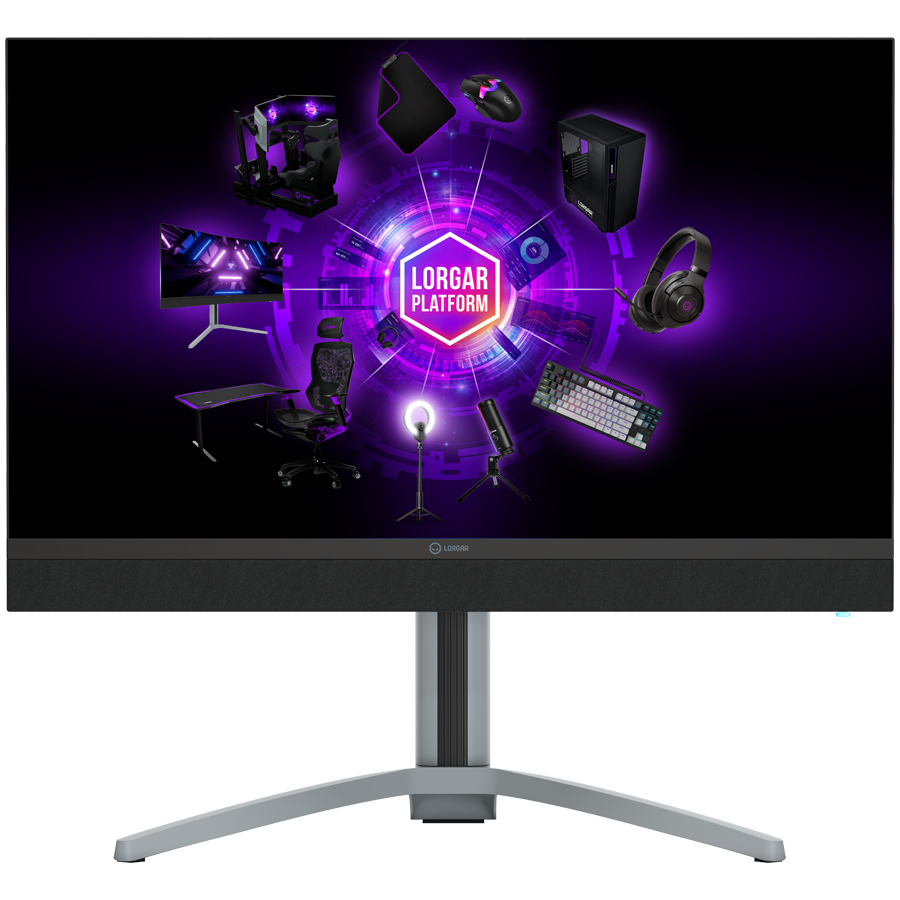 LORGAR UHD MiniLED Monitor Gamingowy Pro, 27'' (3840*2160), Czarno Szary