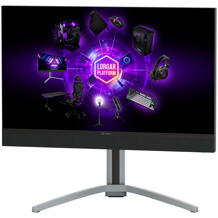 LORGAR UHD MiniLED Monitor Gamingowy Pro, 27'' (3840*2160), Czarno Szary