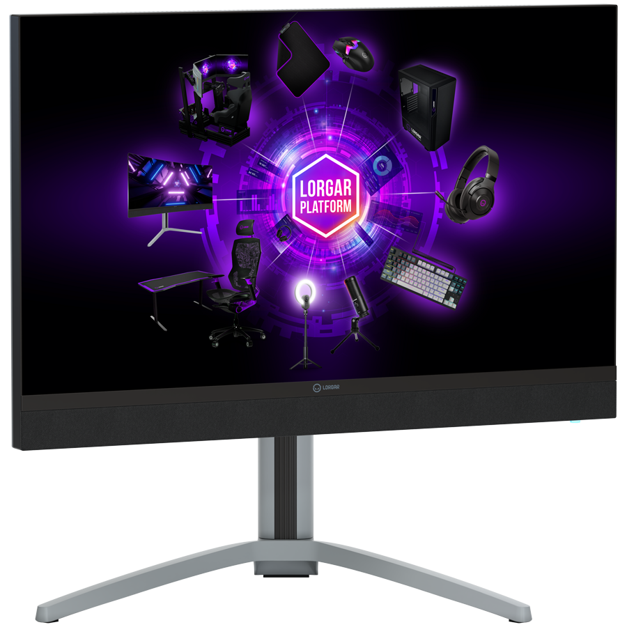 LORGAR UHD MiniLED Monitor Gamingowy Pro, 27'' (3840*2160), Czarno Szary