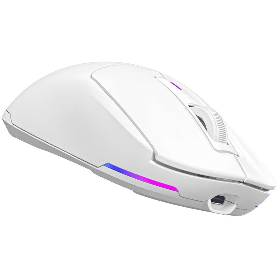 LORGAR Mysz Gamingowa MSA10W, Bezprzewodowa, Biała-5