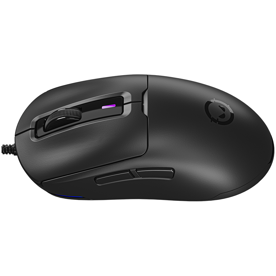 LORGAR Mysz Gamingowa MSA10, Ultralekka, Czarna