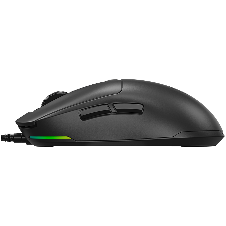 LORGAR Mysz Gamingowa MSA10, Ultralekka, Czarna
