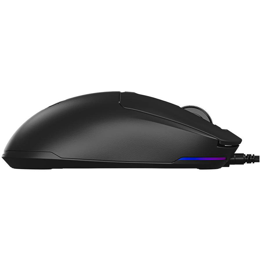 LORGAR Mysz Gamingowa MSA10, Ultralekka, Czarna