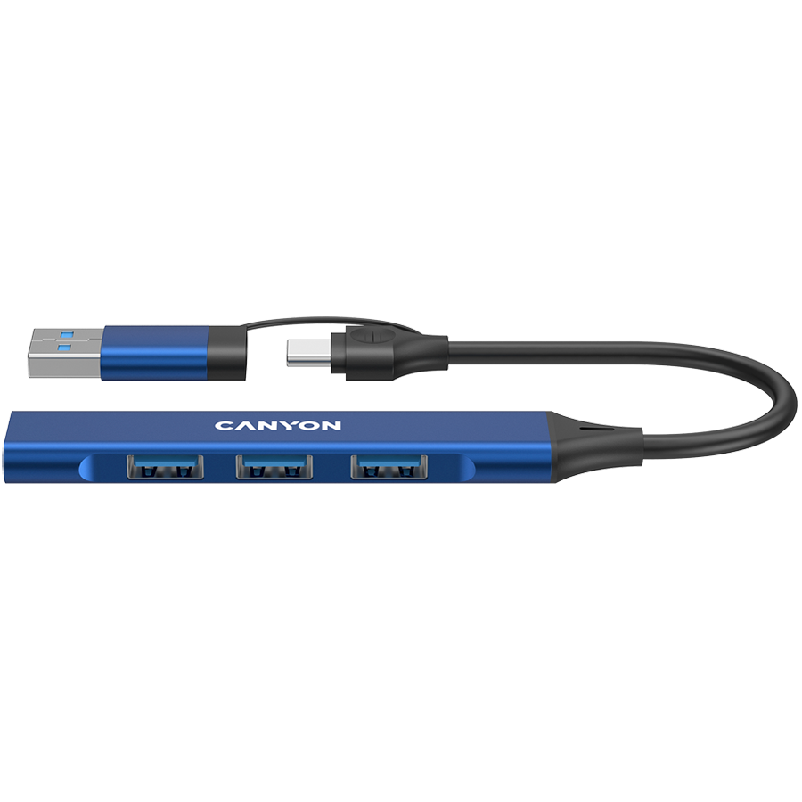 CANYON HUB DS-02 4 w 1 USB-A/C Niebieski-6