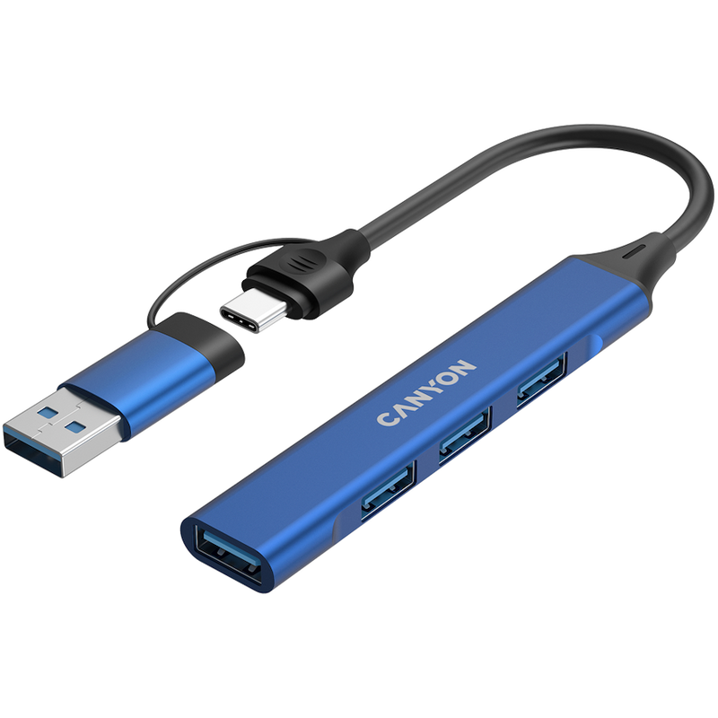 CANYON HUB DS-02 4 w 1 USB-A/C Niebieski-8