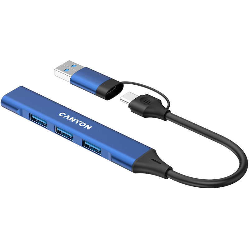 CANYON HUB DS-02 4 w 1 USB-A/C Niebieski-10