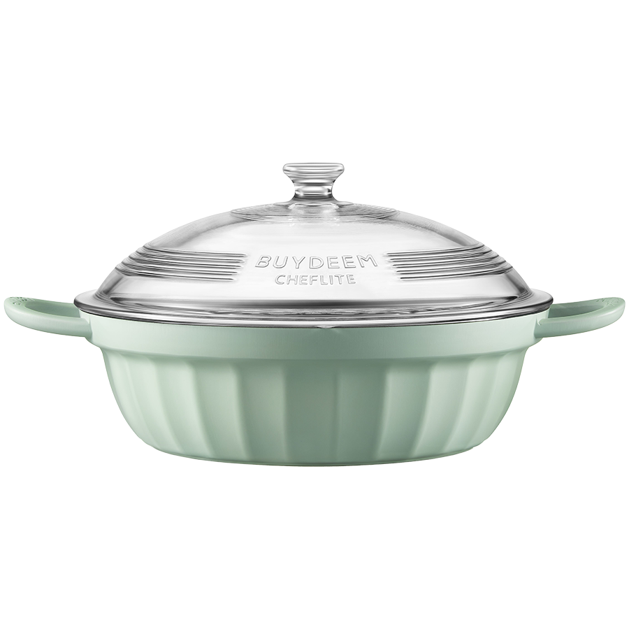 BUYDEEM Naczynie z pokrywą 3,8L CP181 Cozy Greenish