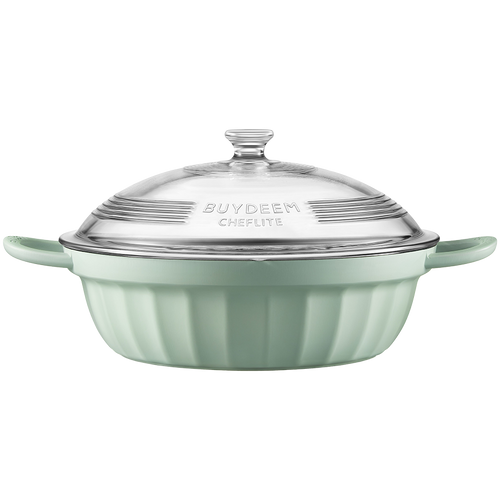 BUYDEEM Naczynie z pokrywą 3,8L CP181 Cozy Greenish