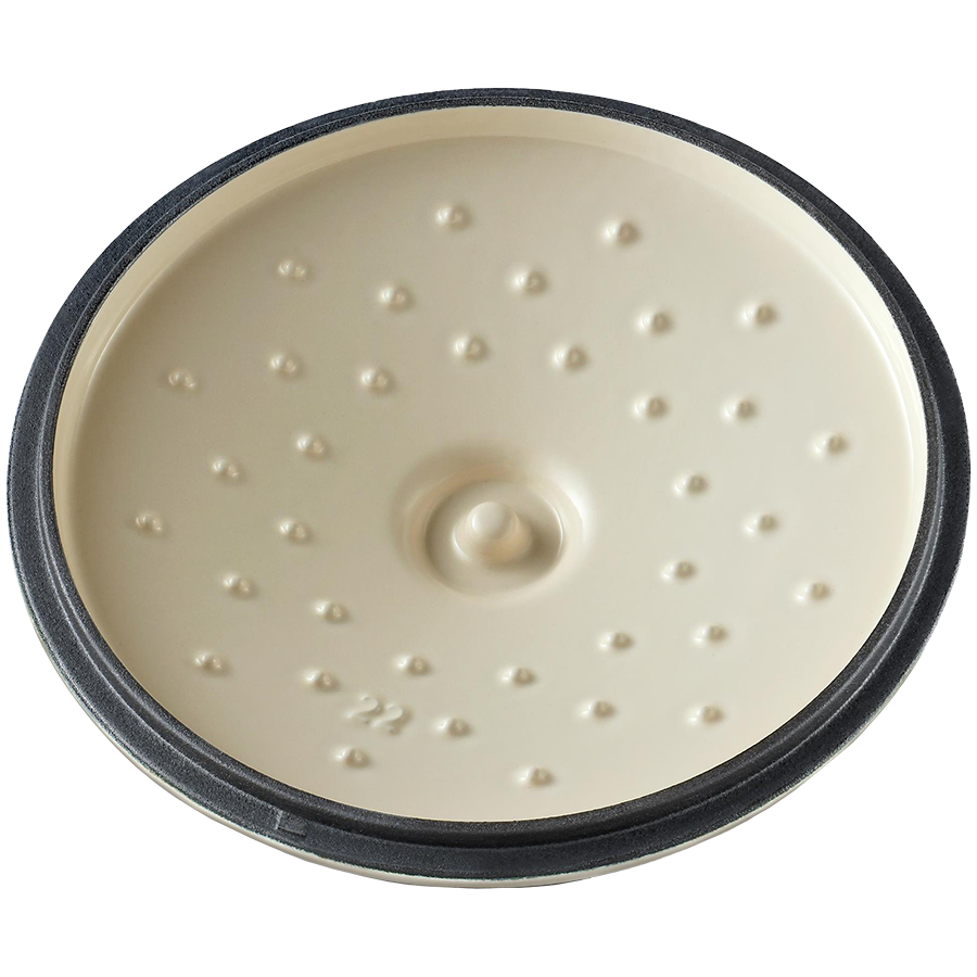BUYDEEM Emaliowane naczynie żeliwne 2,9L, CP521, Oat White-3