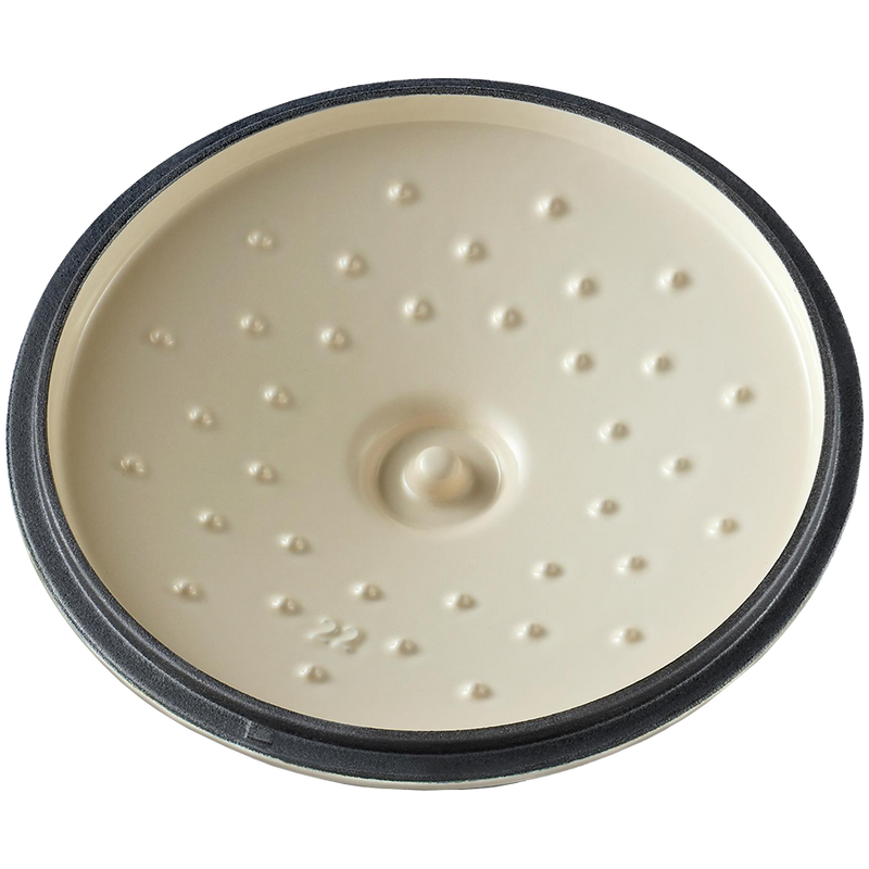 BUYDEEM Emaliowane naczynie żeliwne 2,9L, CP521, Oat White-3