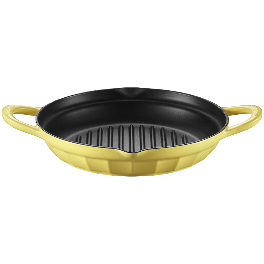 BUYDEEM Patelnia grillowa żeliwna 26 cm CP553 Mellow Yellow