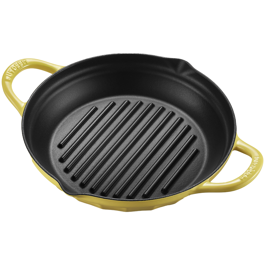 BUYDEEM Patelnia grillowa żeliwna 26 cm CP553 Mellow Yellow