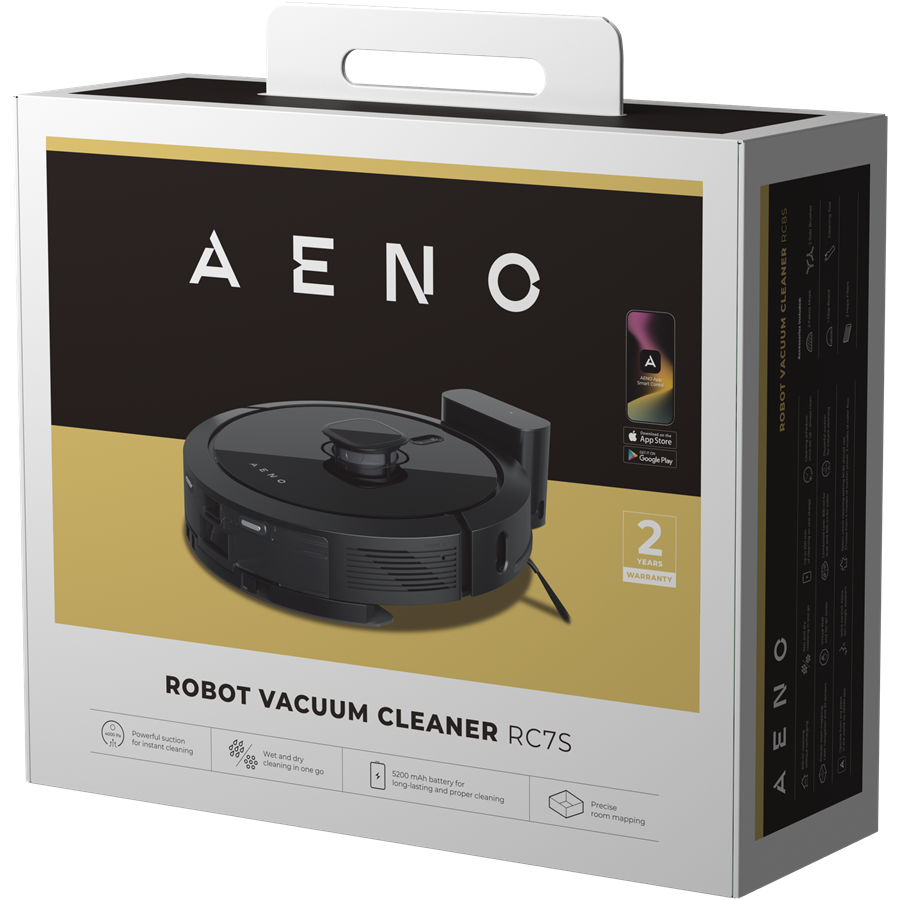 AENO RC7S Robot sprzątający 2w1 Mapa 4000Pa Czarny